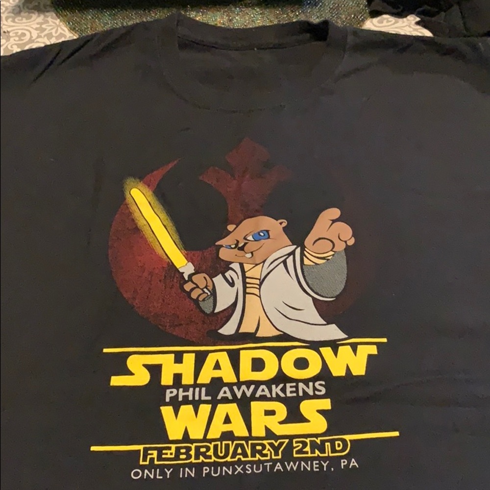 Men’s XL black t shirt from last February 2019